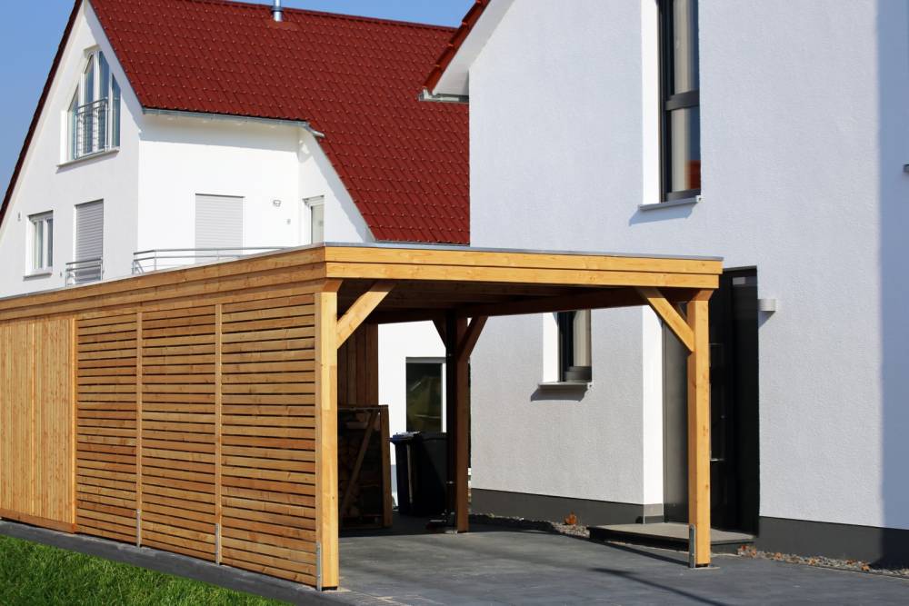 Carport et abri de jardin à Landujan